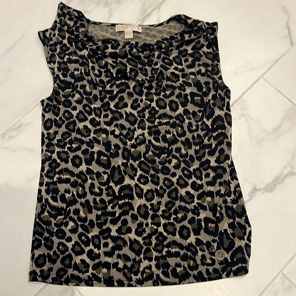 Michael Kors animal print top. Size medium.
